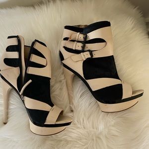 One of a kind LAMB black and white hells!